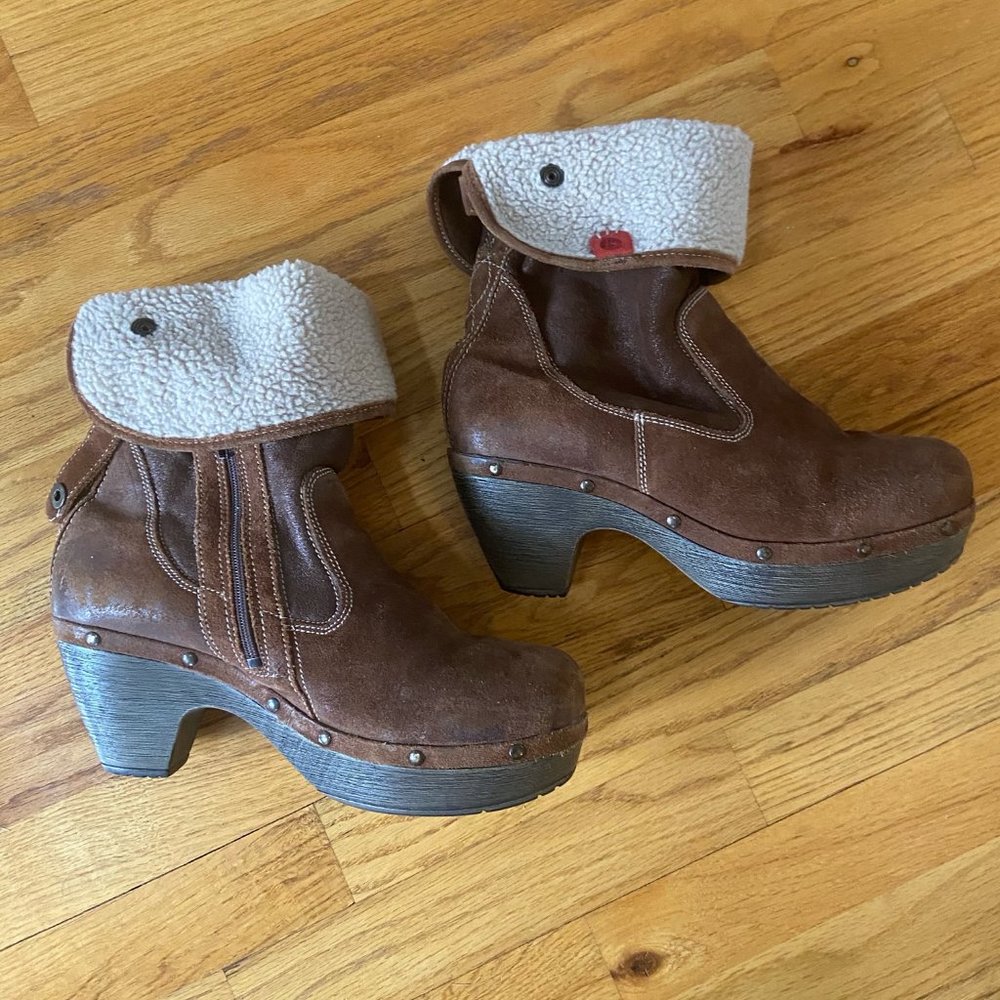 Josef Seibel Suede Ankle Boot, Size 41